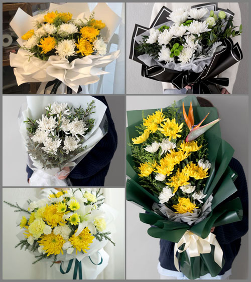 广东肇庆市广宁县赤坑镇花山村白事花束代送